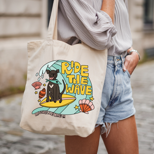 Ride The Wave Tote Bag