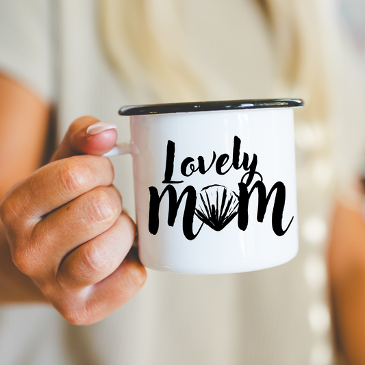 Lovely Mom Seashell Ceramic Mug White 13oz