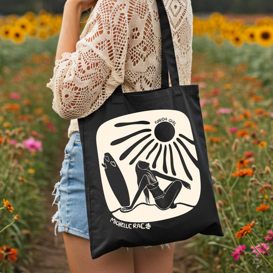 Florida Girl Tote Bag – Coastal Canvas Beach Bag for Sunshine Lovers