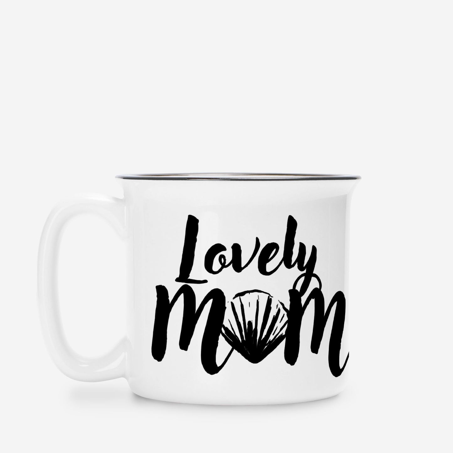 Lovely Mom Seashell Ceramic Mug White 13oz