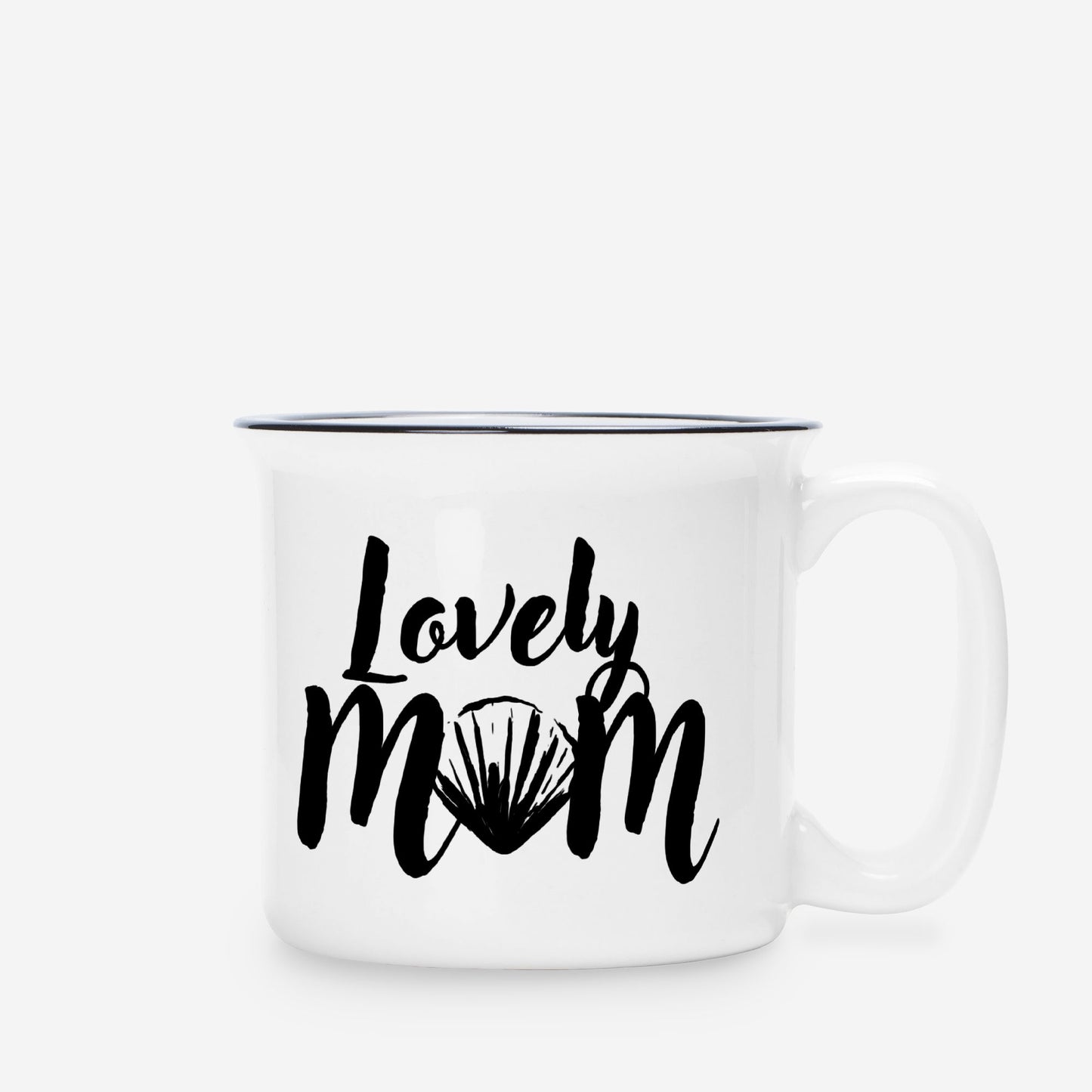 Lovely Mom Seashell Ceramic Mug White 13oz